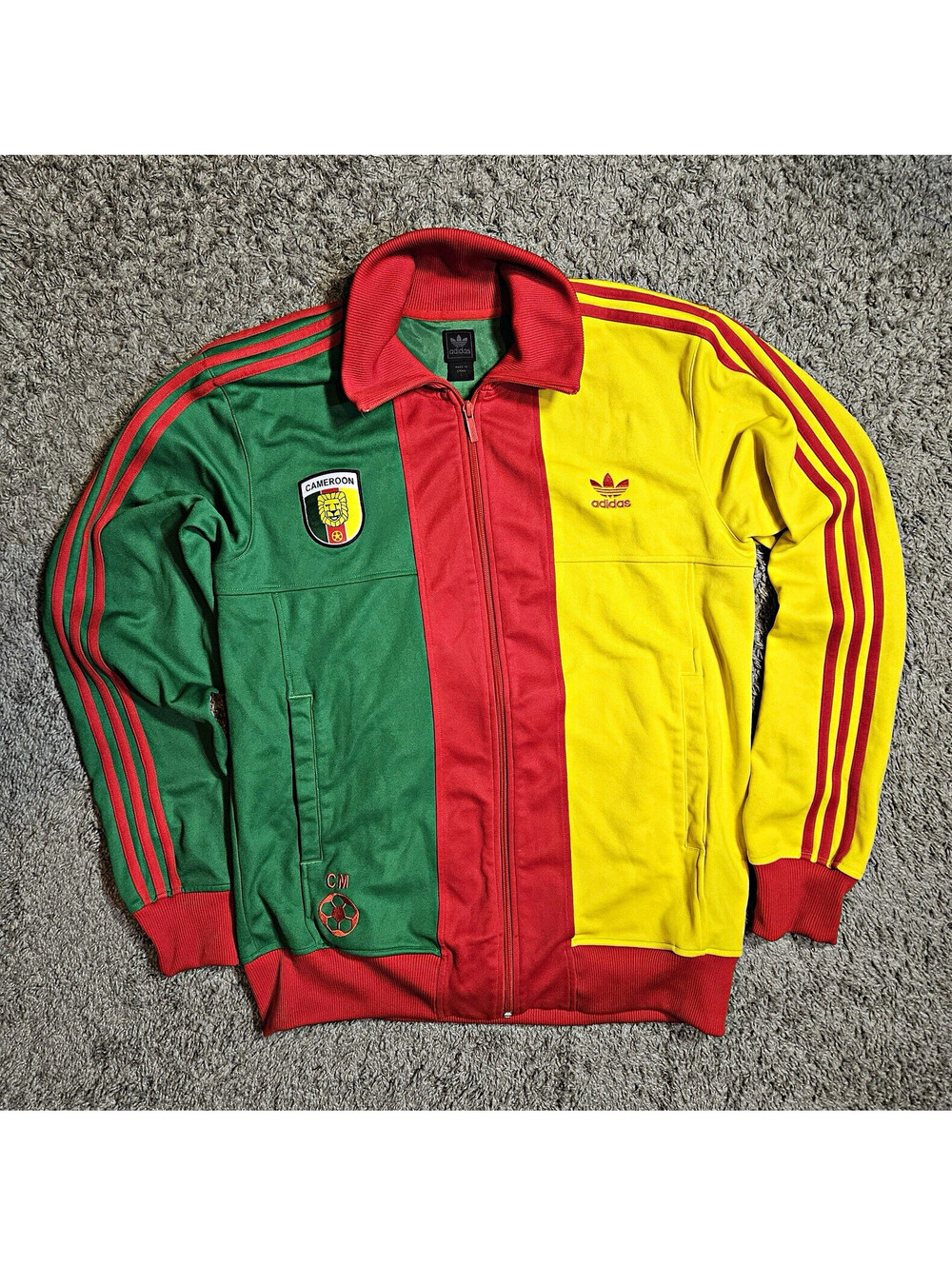 Vintage 2007 Adidas Originals Cameroon Track Jacket – Size Large